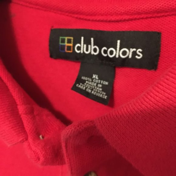 UW Maditon WI Badgers red XL Polo Club Colors - Picture 2 of 4